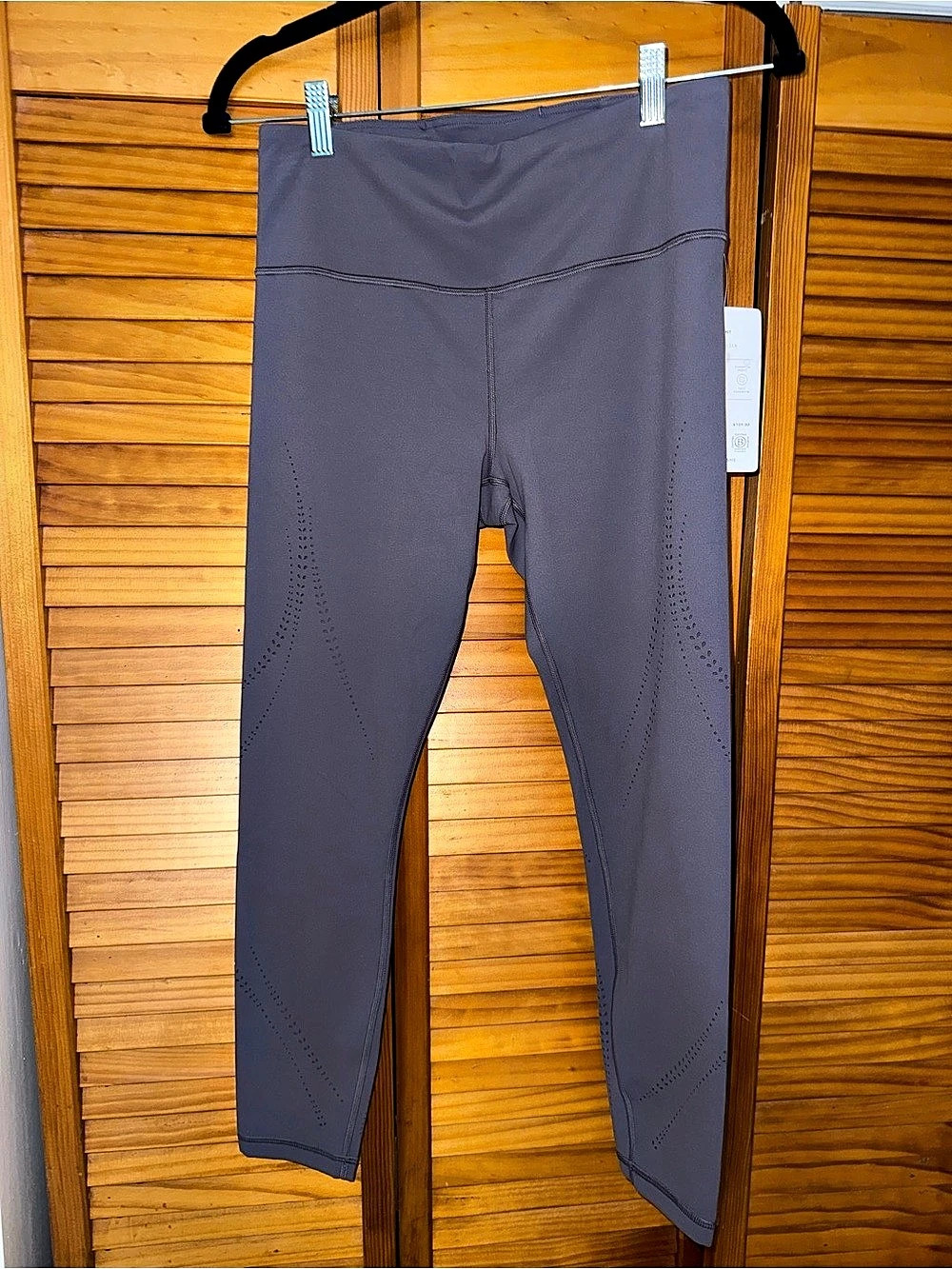 Athleta Elation LaserCut Tight Leggings Gray Size Medium NWT